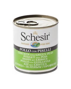 Schesir Pollo con Piselli in gelatina per cane 16 x 285 g