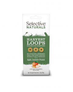 Supreme Selective Naturals Harvest Loops pour Hamsters 80 g - La Compagnie des Animaux