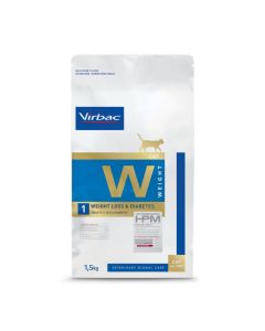 Virbac Veterinary HPM Weight Loss & Diabetes chat 1.5 kg- La Compagnie des Animaux