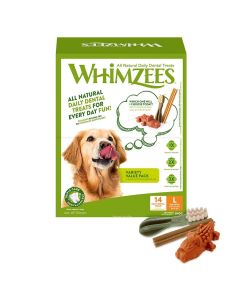 Whimzees Snack Confezione Varietà cane  L x14