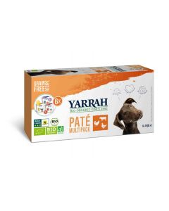 Yarrah Multipack Bio senza cereali per cani 6 x 150 g