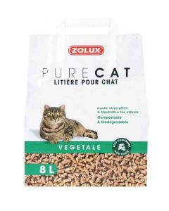 Zolux PURECAT Lettiera vegetale per gatti 8 L