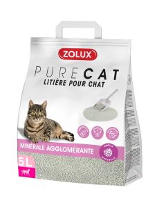 Zolux PURECAT Lettiera agglomerante profumata gatto 5 L