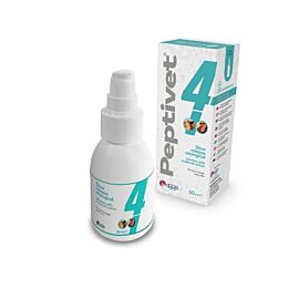 Peptivet 4 est une solution auriculaire en gouttes pour le soin des oreilles des chiens et des chats.