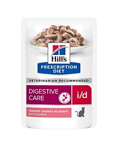 Hill's Prescription Diet Feline I/D AB+ Saumon SACHETS 12 x 85 grs

