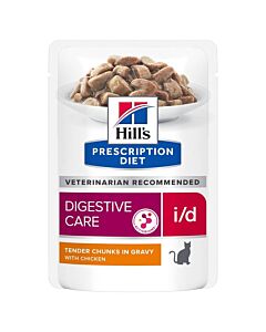 Hill's Prescription Diet Feline I/D AB+ Poulet SACHETS 12 x 85 grs

