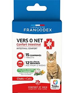 Francodex Compresse Vers o Net Gatto 15 cps