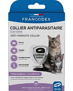 Francodex Collare Antiparassitario Icaridina Gatto 35 cm