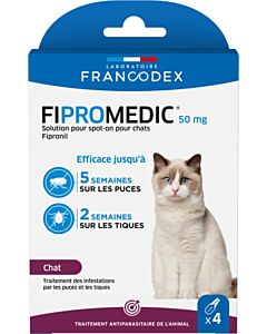Francodex Fipromedic 50 mg Spot On chat x4