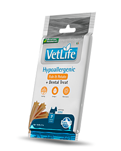 Farmina Vet Life Snack Dentaire Hypoallergenic Fish & Potato Chien Mini 7 sticks