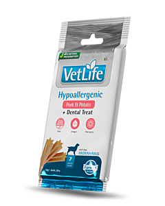 Farmina Vet Life Snack Dentaire Hypoallergenic Pork & Potato Chien Medium Maxi 7 sticks