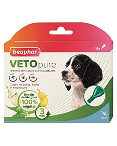 Beaphar Vetopure Pipette repellenti antiparassitarie per cuccioli x3