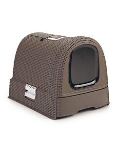 Curver Toilette Petlife Litter Box per gatti Moka