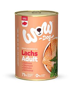WOW Pâtée Saumon pour chien adult 400 g


