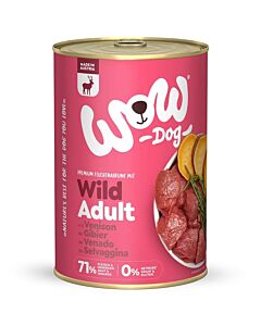 WOW Pâtée Gibier pour chien adult 800 g
