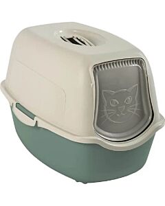 Rotho Toilette Eco Bailey per gatto verde acqua-bianco