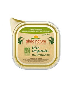 Almo Nature Chien Bio Maintenance Poulet et Legumes 32 x 100 g