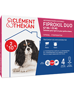 Clément Thékan Fiprokil duo Cane 2-10 kg 4 pipette