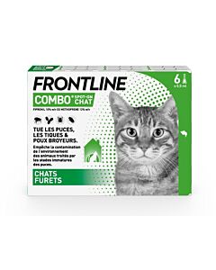 Frontline Combo Chat 6 pipettes- La Compagnie des Animaux