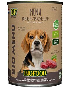 Biofood Pâtée Menu Bio au Boeuf Chien 400 g