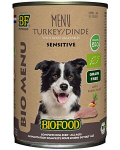 Biofood Pâtée Menu Bio à la Dinde Chien 400 g