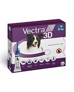 Vectra 3D Chien 10 à 25 kg pipettes chien