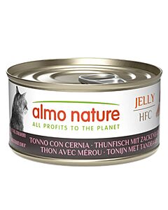 Almo Nature HFC Jelly Tonno con Cernia gatto 24 x 70 g
