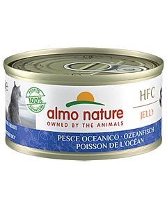 Almo Nature Chat Jelly HFC Poisson de l‘Océan 24 x 70 grs - La Compagnie des Animaux