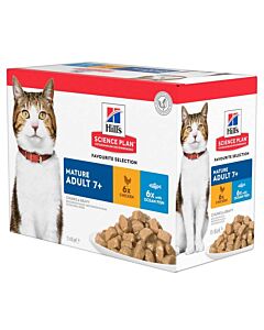 Hill's Science Plan Feline Mature Adult 7+ Multipack bustine 12 x 85 g