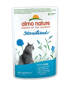 Almo nature Chat Sterilised Morue 30 x 70 grs