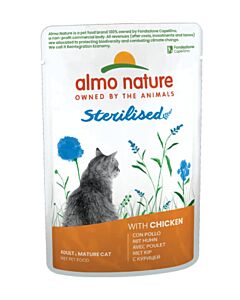 Almo Nature Sterilised Pollo per gatto 30 x 70 g
