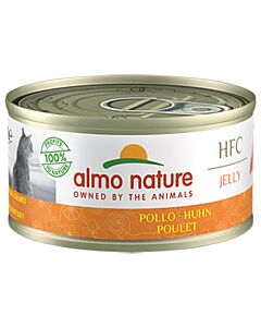 Almo Nature Chat Jelly HFC Poulet 24 x 70 grs - La Compagnie des Animaux
