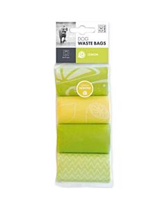 M-Pets Sacchetti igienici Profumati limone 4 rotoli 15 sacchetti