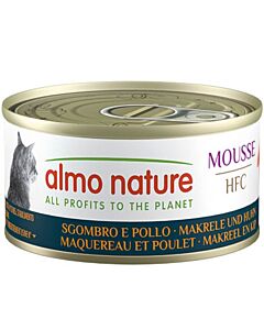 Almo Nature Chat Mousse HFC Maquereau & Poulet 24 x 70 g