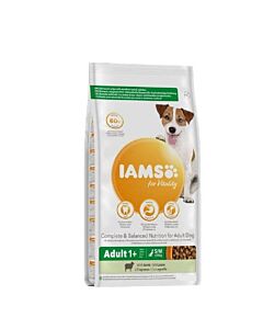 IAMS Vitality crocchette cane adulto razze taglia piccola e media agnello 12 kg