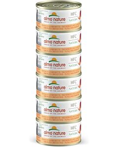 Almo Nature Chat Legend Thon avec crevettes 6 x 70 grs - La compagnie des animaux