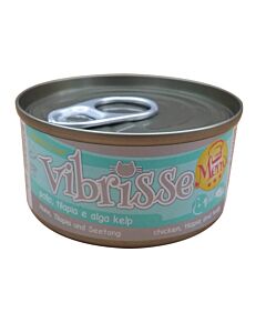 Vibrisse Menu Gatto Pollo Tilapia e Kelp 24 x 70 g