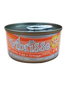 Vibrisse Menu Gatto Pollo Goji e Formaggio 24 x 70 g