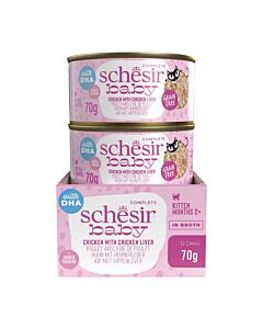 Schesir Baby filets au poulet chaton 12x70 g