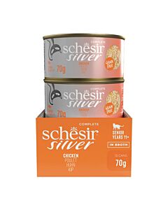 Schesir Silver filets au poulet chat 12x70 g