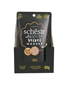 Schesir After Dark mousse au poulet chat 12x80 g

