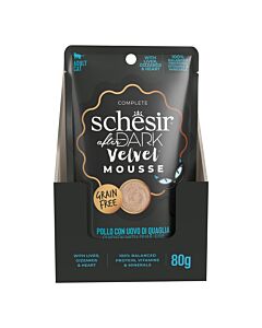 Schesir After Dark mousse au poulet & oeuf chat 12x80g