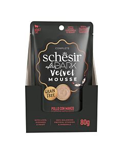 Schesir After Dark mousse au poulet & boeuf chat 12x80g