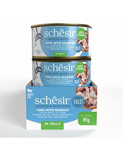 Schesir Complete Nutrition Tonnetto con Spigola in gelatina Gatto 12 x 85 g