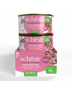 Schesir Complete Nutrition Tonnetto con Prosciutto in gelatina gatto 12 x 85 g