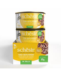 Schesir Complete Nutrition Tonnetto con Surimi in gelatina Gatto 12 x 85 g