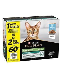 Purina Proplan Maintenance Gatto Sterilised Terrine Merluzzo 2x (10x85g) 2nd a -60%