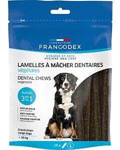 Francodex Lamelle Igiene Dentali vegetali da masticare Cane L x15