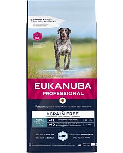 Eukanuba senza cereali cane adulto razza taglia grande 18 kg