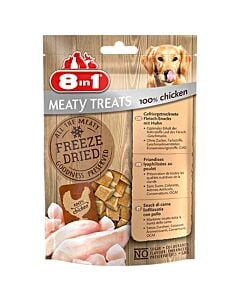 8in1 Freeze Dried Meaty Treats 100 % blanc de poulet pour chien 50 g